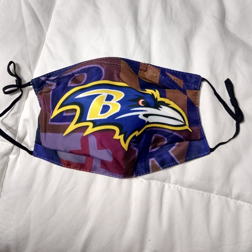 Baltimore Ravens mask with filters